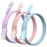 iPhone 充電ケーブル 2M 3本セットMFi認証 ライトニングケーブル 2.4A急速充電 データ同期 アイフォン充電ケーブル 断線防止 高耐久 iPhone 14/ 13/ 12/ 11/ 8/ iPad/AirPods/Carplayなど各種対応