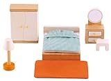 - Master Bedroom Wooden Doll House Furniture