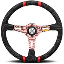 Amazon | MOMO (モモ) ステアリング ULTRA (ウルトラ) レッド 350mm U 