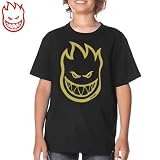 SPITFIRE キッズ TシャツBIG HEAD YOUTH TEEユースサイズブラック x イエローNO35 YXLサイズ