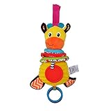 Wishtime ベッド おもちゃ 子供用 寝る用品 ベビカーに付け ジム メリー ぬいぐるみ 0歳から 赤ちゃん キリン模様 知育玩具 おもちゃ
