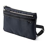 [サンワダイレクト] ショルダーバッグ メンズ 日本製 豊岡鞄 サコッシュ 鎧布 撥水 ネイビー 200-BAG177NV