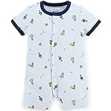 Ralph Lauren(ラルフローレン) ポロベア柄フロントスナップカバーオール(Blue)/ショートオール 9M(6-9ヶ月)[並行輸入品]