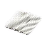 uxcell 丸棒　ラウンドロッド スチール 2mm x 60mm RCカーアクスル RCモデルおもちゃ用 50個入り