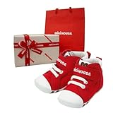 [ミキハウス] MIKIHOUSE mロゴ ファーストベビーシューズ 10-9373-971 13cm,赤(リボンラッピング包装済み)