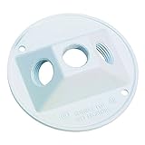 Sigma Electric 14383WH 1/2-Inch 3 Hole Round Lamp holder Cover, White [並行輸入品]
