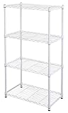 エイ・アイ・エス(AIS) スチールラック 支柱径19mm 4段 幅60×奥行35×高さ120.5cm ホワイト MSR-6012WH