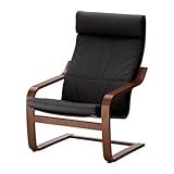 IKEA(イケア) PO?NG グラノン ブラック ブラウン 79887727 アームチェア、ブラウン、グラノン ブラック