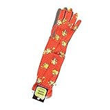 ガーデングローブ ロング レッドオレンジフラワー