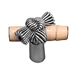 Vicenza Designs K1128 Palmaria Bamboo Knot Knob, Small, Antique Silver by Vicenza Designs
