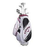 キャロウェイ (Callaway) クラブセット レディース SOLAIRE CHRY BLSM (8本セット, キャディバック, ヘッドカバー 付き) カーボンシャフト ピンク