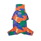 MANDARINE BROTHERS マンダリンブラザーズ SKIN TIGHT SUIT MULTI PRINT スキンタイトスーツ マルチプリント 犬 服 総柄 (SWEET POTATO, 4L)