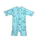 bonverano ( TM ) Kids UPF 50 +太陽保護S / S One Piece Zip Sun Suit