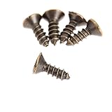 200個入り コネジ トラス頭 取付ネジ 皿タッピング 金属素材 ブロンズ 2X6mm