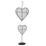 SONONIA 2個入り　アイアン　ワイヤー　ハート型　スタンド　多肉植物　プランター　植物　ホルダー　インテリア