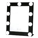 tvictory Hollywood Lighted Vanity Mirror with 9 x 3 W調光機能付きLED電球と暖かいライト/デイライト設定 ブラック