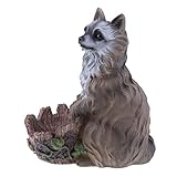 F Fityle 人工　アライグマ像　現実的　鮮やか　生き生き　装飾的　小物　素敵 素晴らしい