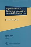 Representations of Semisimple Lie Algebras in the BGG Category O (Graduate Studies in Mathematics)