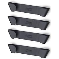 Joseph Joseph (ジョセフジョセフ) 鍋蓋ラック スタンド 鍋蓋収納 カップボードストア パンリッドホルダー 4ピースセット 鍋置き 戸棚の扉裏や壁に取り付け 【正規品】 85149