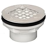 Oatey 42097 101 PS PVC-Solvent Weld Shower Drain with Stainless Steel Strainer 2-Inch [並行輸入品]