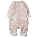 《秋冬春対応》 LoveLoveKids(ラブラブキッズ)裏起毛ハートプリントフィットモンキーオール 80cm /オレンジ NO.KK-31-3973