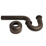Westbrass D401-1-12 1-1/4-Inch x 1-1/4-Inch Brass P-Trap in Oil Rubbed Bronze [並行輸入品]