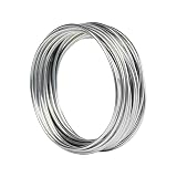 WFGKPXC アルミワイヤー 針金 太さ2mm×長さ5m ワイヤークラフト ハンドメイド アーティスティックワ 造形 盆栽 アルミ線 柔らかい 防錆 曲げ可能な金属 DIY手作り素材 シルバー [並行輸入品]