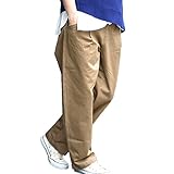 Pearls　おなか周りが決め手！妊娠初期～臨月～産後も快適♪ おなかノンストレス♪ マタニティ ビッグテーパードツイルカラーパンツ　17s-pt100 (M, mocha beige)