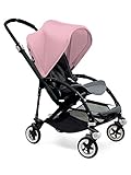Bugaboo Bee3 Complete with Black Base and Grey Melange Seat in Soft Pink by Bugaboo Strollers