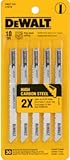 Dewalt Jig Saw Blade For Fine Wood Cutting High Carbon 1/4 10 Tpi [並行輸入品]
