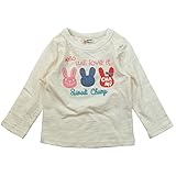 《春秋対応》 CHILD CHAMP(チャイルド チャンプ) スラブ天竺3匹ウサギ長袖Tシャツ 95cm/IV NO.C-86181104