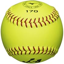 Amazon.co.jp: ミズノ MIZUNO 革ソフトボール試合球ミズノ170 (1