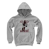 500レベルのジョニー・ベンチKids Youth Hoodie – Cincinnati野球ファンギア野球の殿堂の公式ライセンス – ジョニー・ベンチBig赤R グレイ