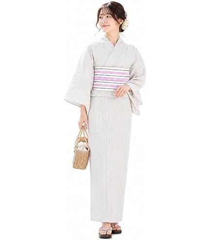 Amazon.co.jp: dita 浴衣 凪の藤ながれ 浴衣5点セット 身丈：163cm