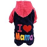 あったか ボーダーベア天 つなぎ 犬の服 ドッグウエア カバーオール オールインワン ロンパース ダックス チワワ トイプードル パグ 小型犬 ペット服 冬服 ベスト アウター コート (M, １)