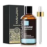 MAYJAM エッセンシャルオイル ジャスミン アロマオイル 30ml 精油 天然100% マッサージオイル アロマ ディフューザー／加湿器用 芳香用 プレゼント