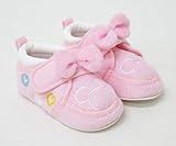 ディズニー ミッキーマウス 靴 ベビー シューズ ファーストシューズ ds0197 (12.0cm, ピンク)