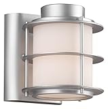 Forecast Lighting F8496-41 Hollywood Hills One-Light Exterior Wall Light with Etched White Opal Glas