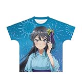 青春ブタ野郎はおでかけシスターの夢を見ない 描き下ろしイラスト 桜島麻衣 浴衣ver. フルグラフィックTシャツ ユニセックス XLサイズ