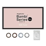 カラコン エンジェルカラー バンビシリーズ 1month マンスリー スワンブルー 14.5ｍｍ 8.6mm 度あり 度なし 益若つばさ 【おまけ】 (±0.00)