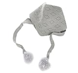 ノーブランド マフラー　子ども　女の子 男の子 ニットマフラー　保温　防寒 寒さ対策　ファッション ふわふわ 暖かい　お誕生日のギフトクリスマスのプレゼント　三角タオル　可愛い　兎ボール　キッズ 秋冬