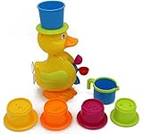 Verzabo Happy Duck Waterfall Bath Toy Play set for Kids That Will Make Bath Time Fun for Kids and Pa