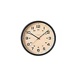 インターゼロ 壁掛け時計 BRAM CLOCK 電波時計 BLACK・CH-050BK