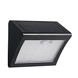 Docooler ソーラーパワーウォールランプ IP65耐水性 3つ照明モード PIRモーションセンサーライトコントロール 38pcs SMD2835 1500mAh充電式 大容量バッテリ バックヤー