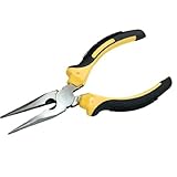 滑り止めのプラスチックコーティングされたハンドル付き6 "ロングノーズプライヤー