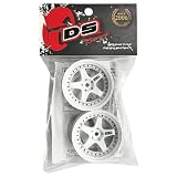 DRIFT ELEMENT SERIES RIM White Spoke White Lip Black Rivets ドリフト エレメントシリーズ リム 5本スポーク ホワイトスポーク ホワイトリップ ブラックリベット オフセット変更可能 1/10スケール 2個入り ドリフトラジコン パーツ ラジドリ ドリラジ 002