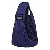 WIBERTA ベビースリング ベビーキャリア 抱っこ紐 幼児 推奨最高体重15kg 改良版説明書付き ネイビー