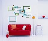 Winhappyhome幾何ブロックDIY壁アートステッカー子供部屋寝室リビングルームオフィス取り外し背景装飾壁画デカール