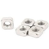 Hommy　四角ナット　M8 系サイズ　金属素材　シルバートーン　産業機械　5枚入り