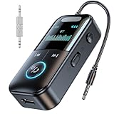 【新登場】Bluetooth 5.4 トランスミッター & レシーバー 3.5mm Aux ブルートゥース トランスミッター 一台四役 Bluetooth アダプタ bluetooth 送信機+受信機 低遅延 ハンズフリー通話 車載スピーカー/テレビ/ヘッドセット/スピーカー/PC/ホームステレオなど適用 TFカード再生 充電しながら使用可 サポート